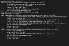ifconfig in terminal on MacOS ifconfig in terminal on MacOS